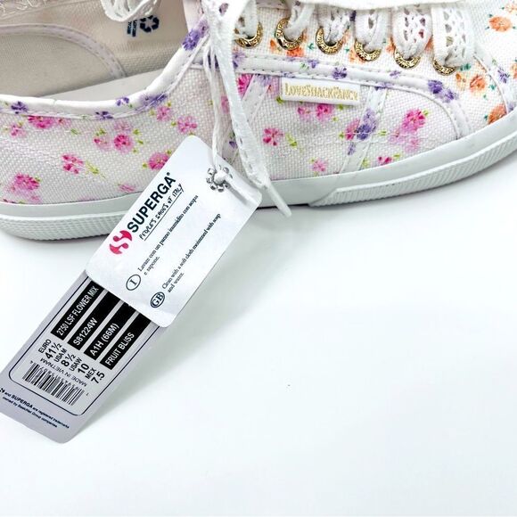 NWT LoveShackFancy × Superga Sneaker Floral Shoes Size 10 - Picture 9 of 13